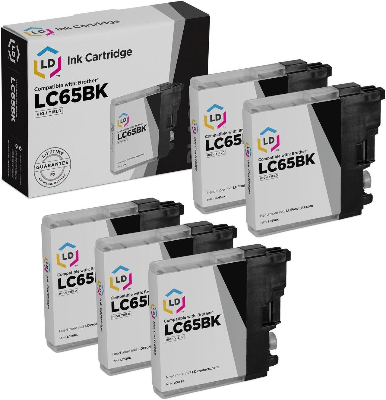 Main image of LD  for Brother LC-65 LC65 5pk HY Black MFC 5890CN 5895CW 6490CW 6890CDW