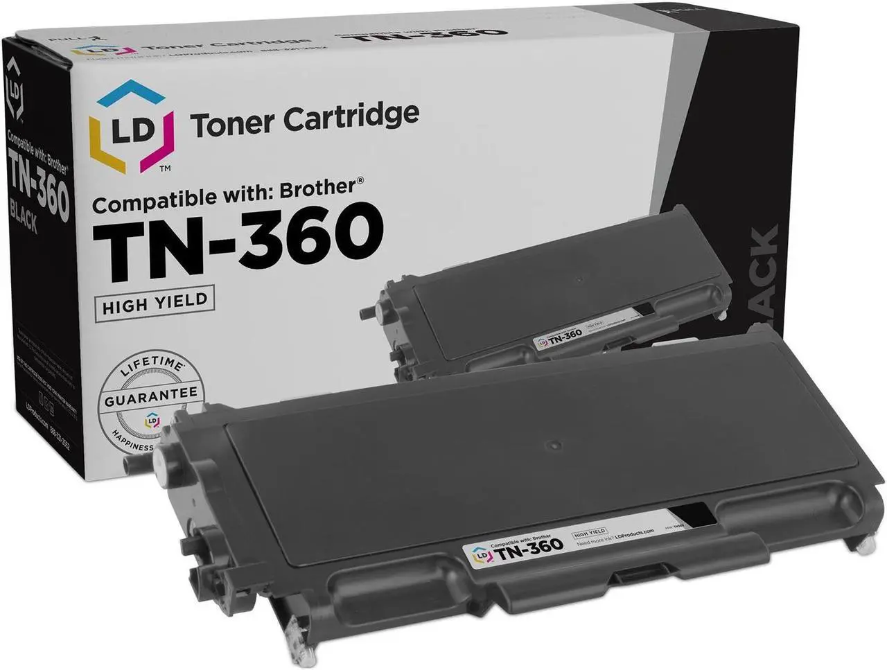 Main image of LD Products Compatible Toner Cartridge Replacement for Brother TN-360 High Yield (Black)