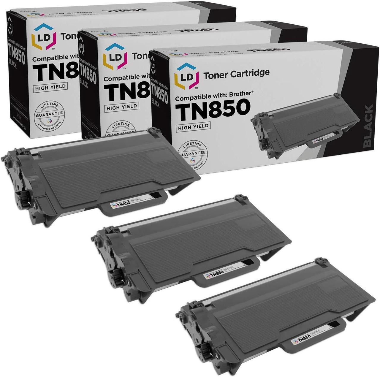 Main image of LD Products Compatible Toner Cartridge Replacement for Brother TN850 TN 850 TN-850 High Yield (Black, 3-Packs)