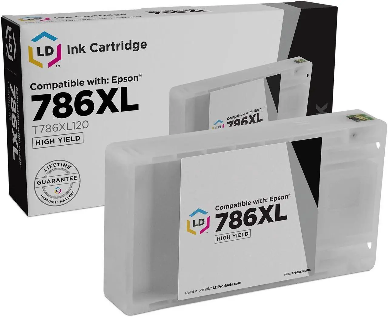 Main image of LD Products Remanufactured Ink Cartridge Replacement for Epson 786XL 786 XL T786XL120 High Yield (Black)