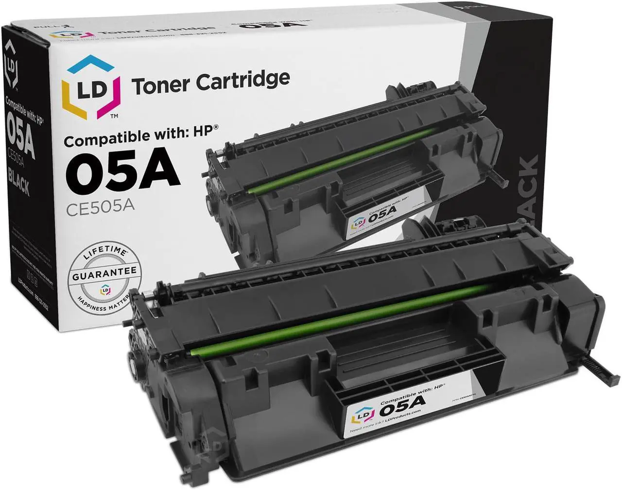 Alt view image 2 of 9 - LD Products Compatible Toner Cartridge Replacements for HP 05A HP05A CE505A