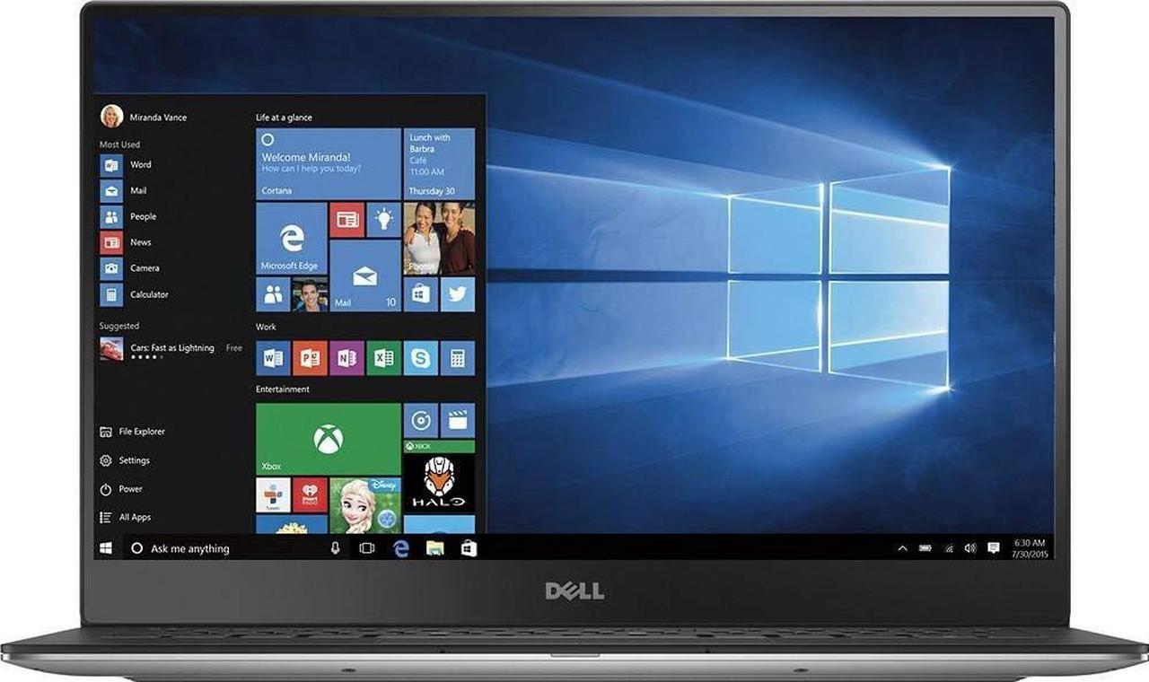 Dell XPS 13 9350 13.3" High Performance Laptop FHD Intel Core i5-6200U Processor 8GB RAM 256GB SSD Windows 10 Professional