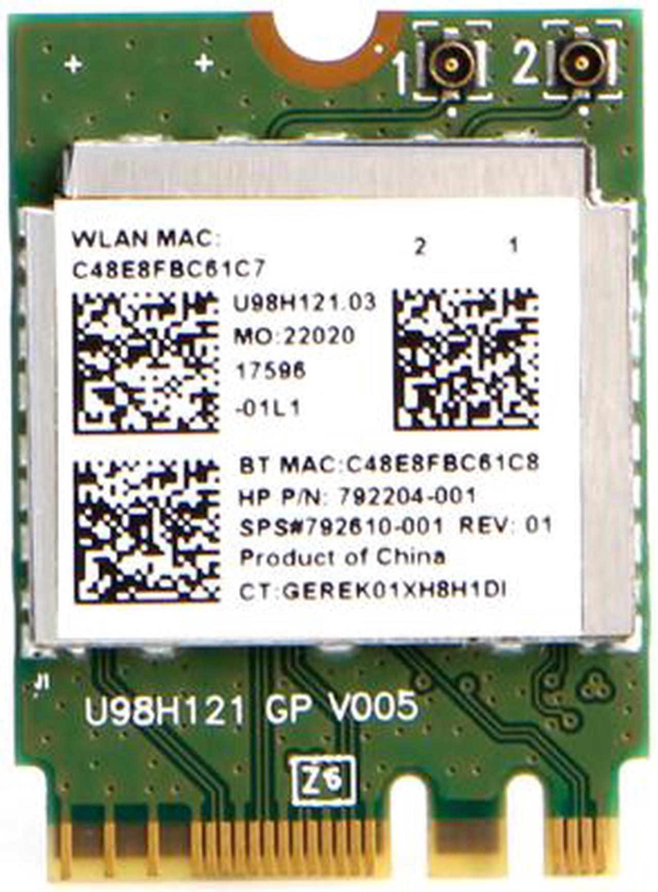 Main image of HP Realtek Wireless WiFi Bluetooth Card Model RTL8723BENF 792204-001 792610-001
