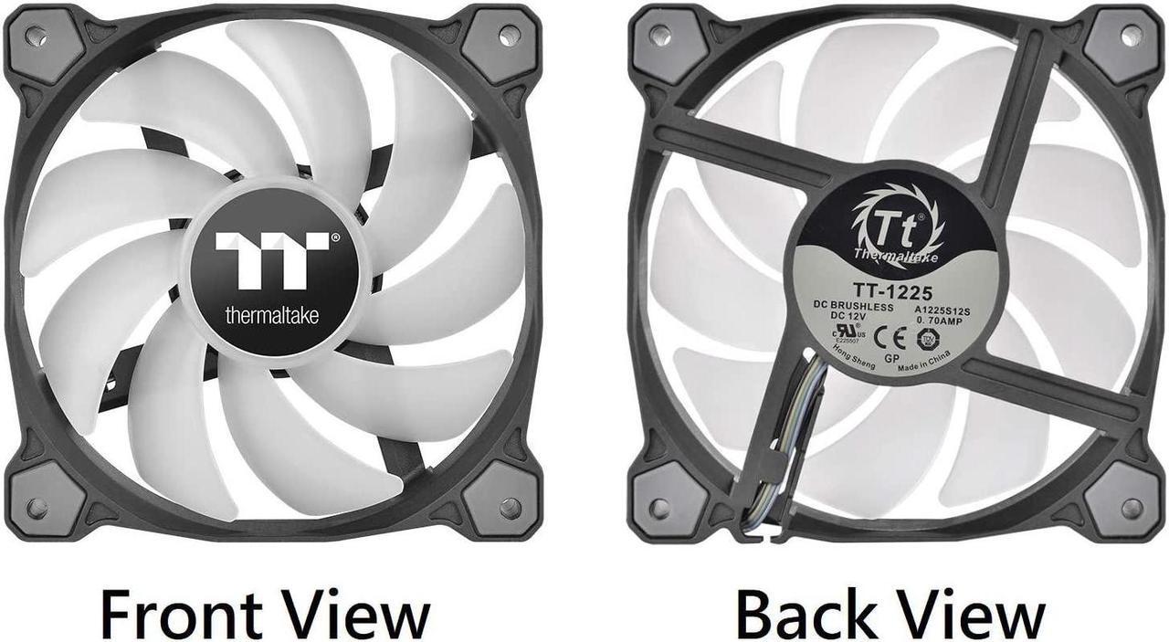 Alt view image 2 of 7 - Thermaltake Pure Plus 12 RGB TT Premium Edition 120mm Software Enabled Circular 9 Controllable LEDs RGB PWM Case Radiator Fan 3Pack, TT RGB PLUS Software, AI Interactive Voice Control CL-F063-PL12SW-A