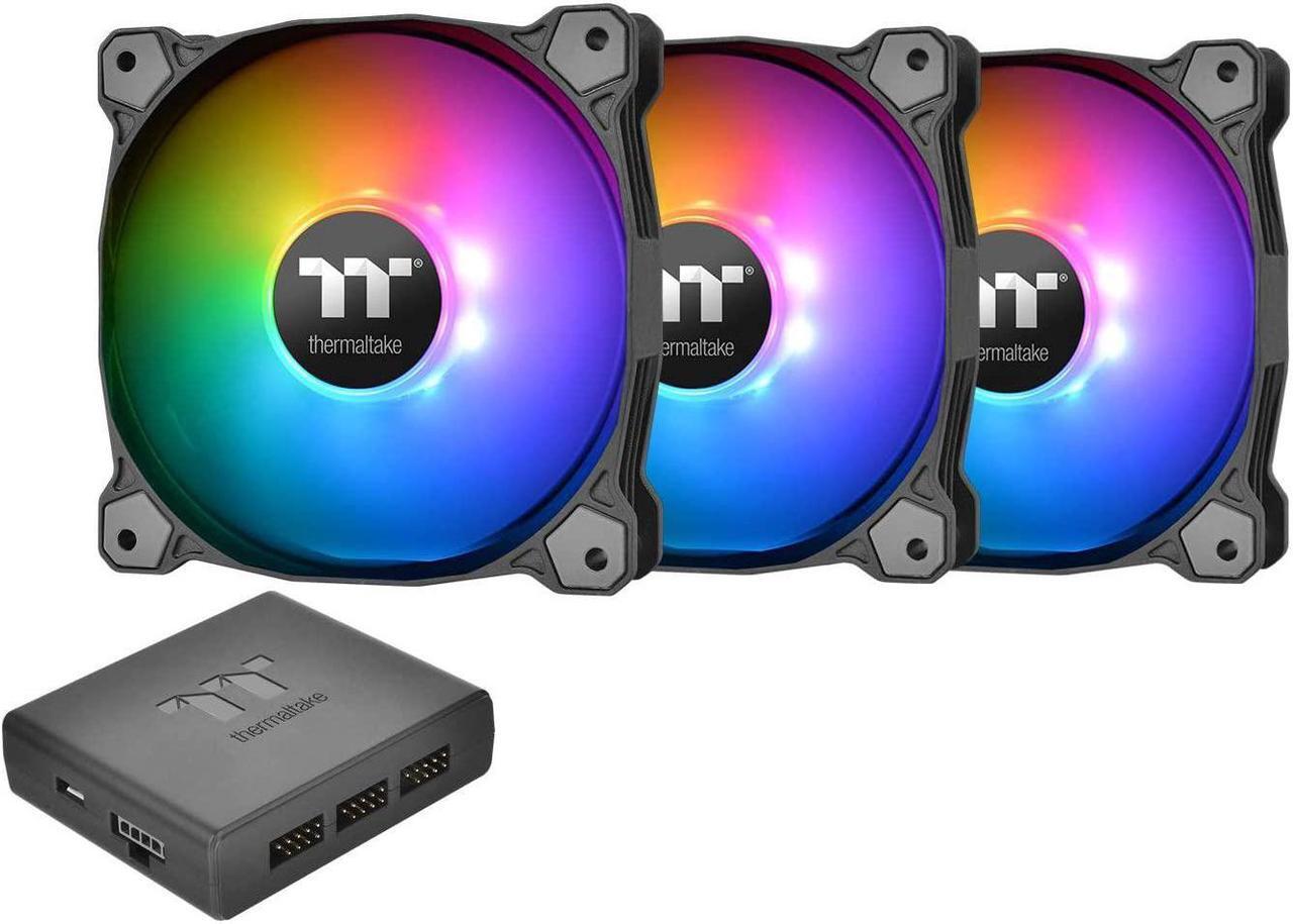 Main image of Thermaltake Pure Plus 12 RGB TT Premium Edition 120mm Software Enabled Circular 9 Controllable LEDs RGB PWM Case Radiator Fan 3Pack, TT RGB PLUS Software, AI Interactive Voice Control CL-F063-PL12SW-A