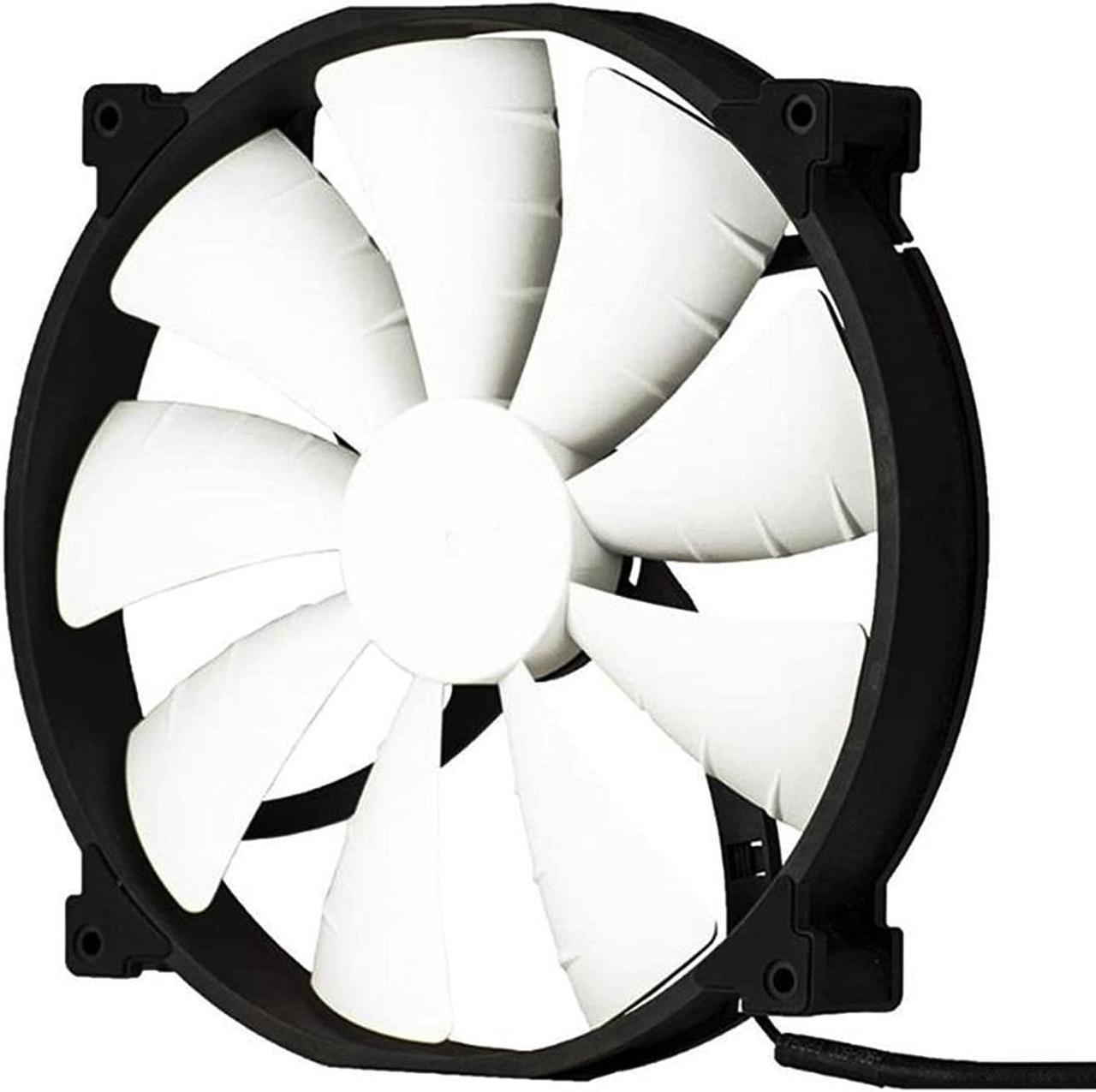 TPCYAN 20cm PC Case Cooling Fans PH-F200SP 12V 0.25A 17.52CFM Computer Chassis CPU Cooler Fan 25dBLow Noise Heatsink Radiator (Color : White)