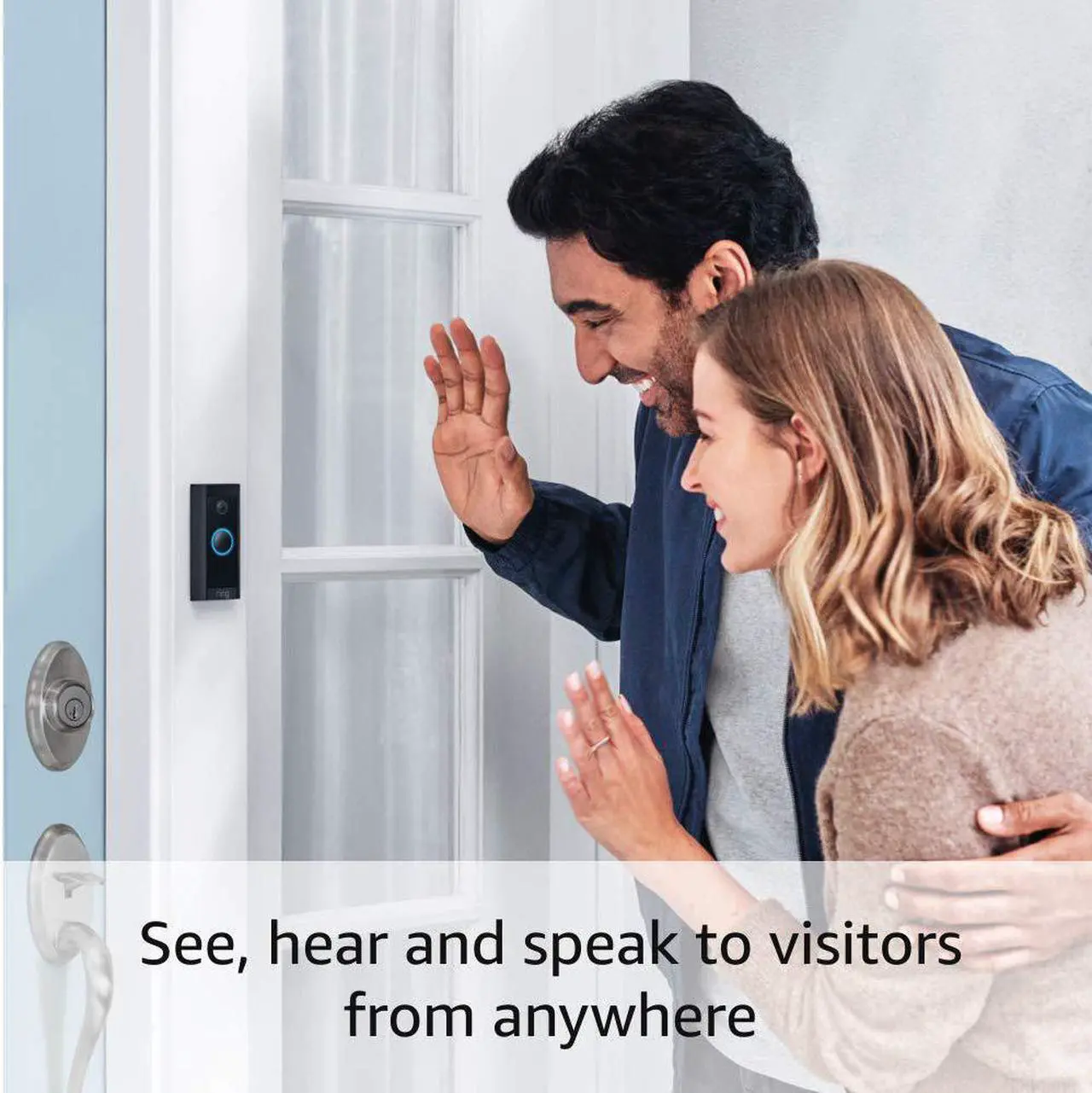 Alt view image 4 of 7 - Video Doorbell Wired (newest model) Use Two-Way Talk advanced motion detection HD camera and real-time alerts to monitor your front door (wiring required)
