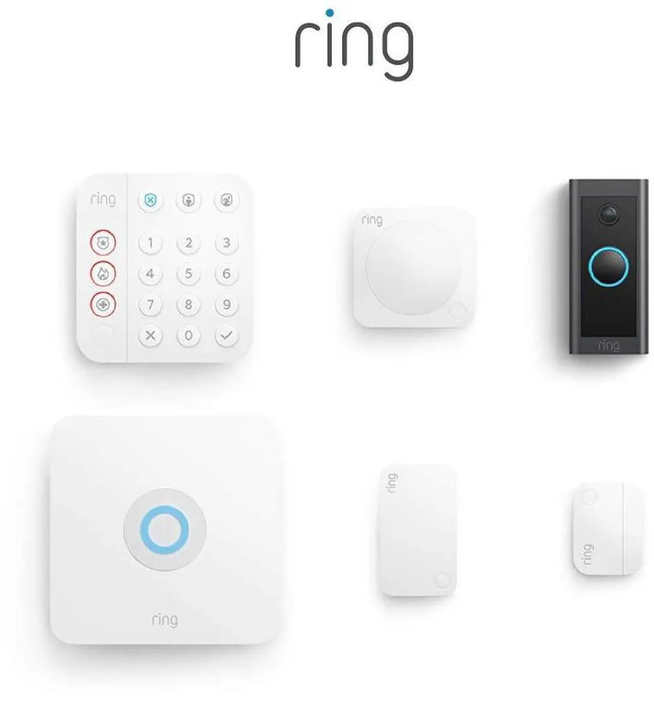 Main image of Ring Alarm 5-Piece Kit (2nd Gen) bundle with Ring Video Doorbell Wired