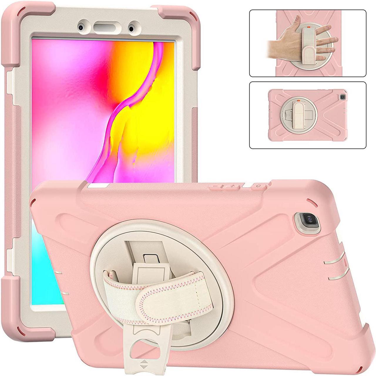 Galaxy Tab A 8.0 T290 Case, Shockproof Heavy Duty Impact Drop Protection Case Cover for Samsung Galaxy Tab A T290/T295/T297 SM-T290 SM-T295 SM-T297 (Cherry Blossom Pink)