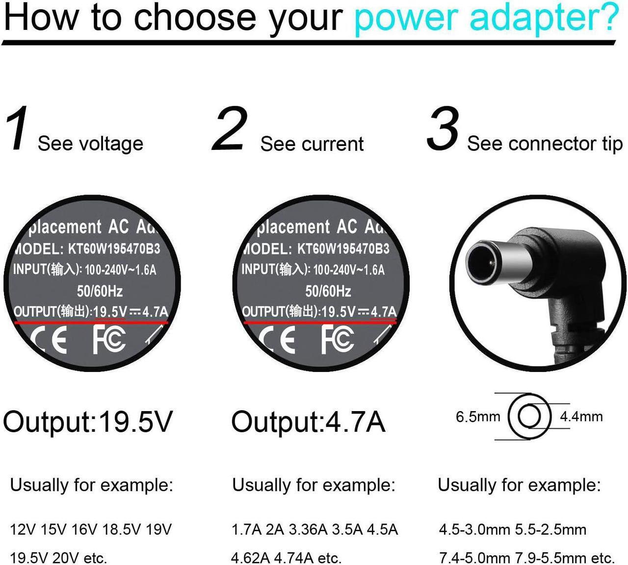 Alt view image 3 of 7 - 19.5V 4.7A AC Adapter Charger Power Supply for Sony Vaio VGP-AC19V37 VGP-AC19V10 VGP-AC19V12 VGP-AC19V19 VGP-AC19V61 VGP-AC19V33 VGP-AC19V26 VGP-AC19V20 VGP-AC19V48 PCG-3J1L PCG-7Y2L PCG-7192L KDL-40