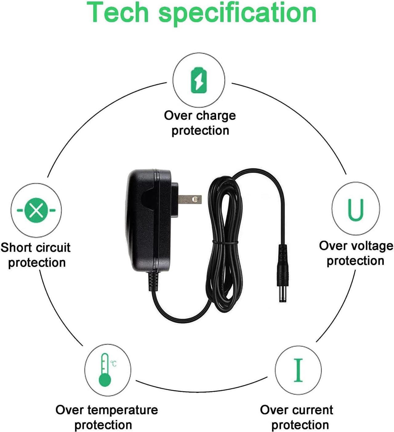 Alt view image 4 of 7 - MyVolts 9V Power Supply Adaptor Compatible with/Replacement for Roberts Ecologic 7 DAB Radio - US Plug