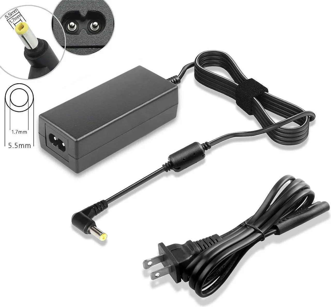 Alt view image 6 of 7 - AC Doctor INC Netbook AC Adapter Charger Gateway LT10 LT20 LT30 LT31 Laptop Power Supply Cord