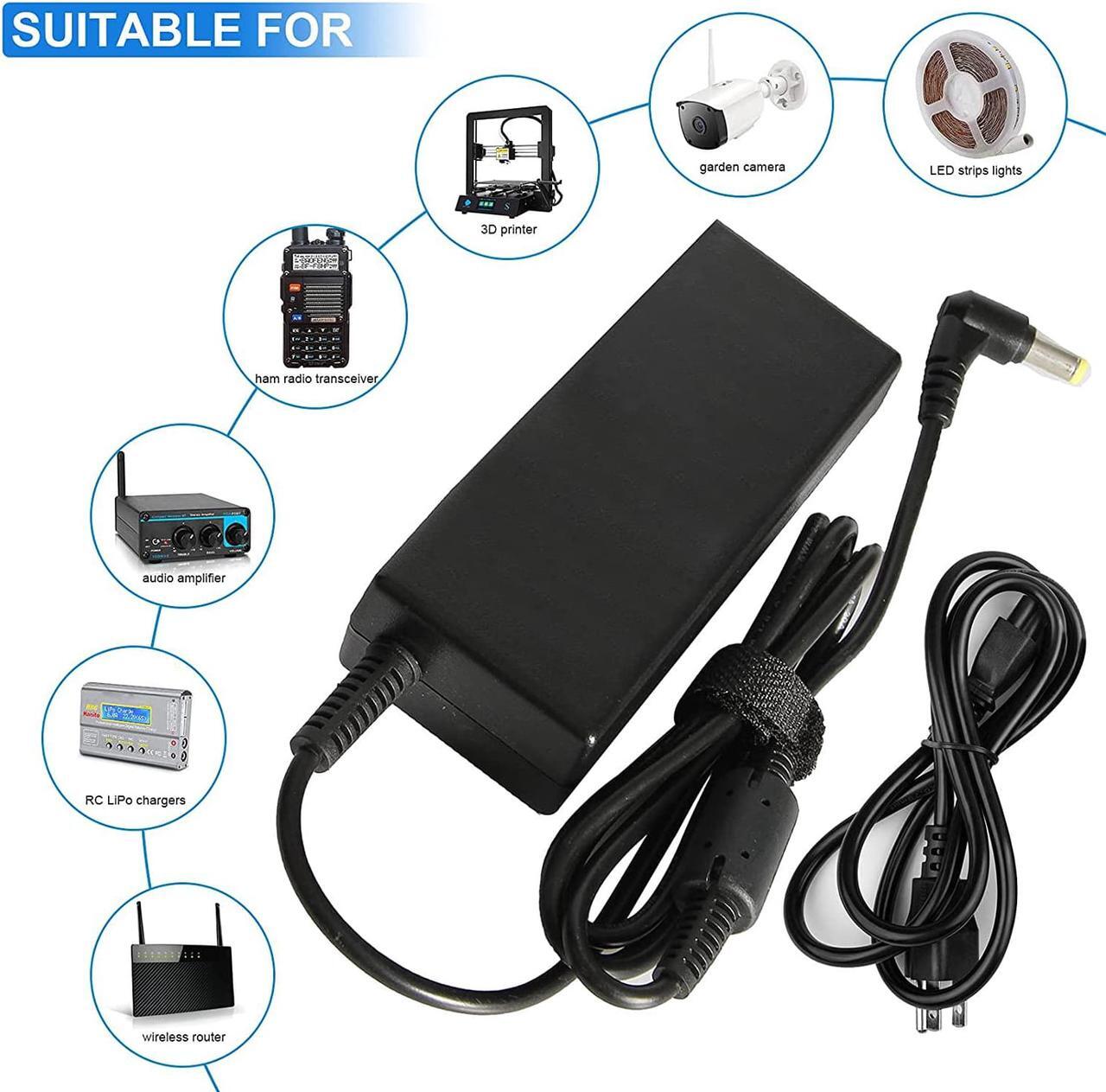 Alt view image 5 of 6 - AC Doctor INC 12 Volt 5 Amp LCD Monitor Computer DC AC Adapter Charger Power Supply Cord 60W for Benq Hp Acer CTX Megavision Planar Sony Princeton Slimage