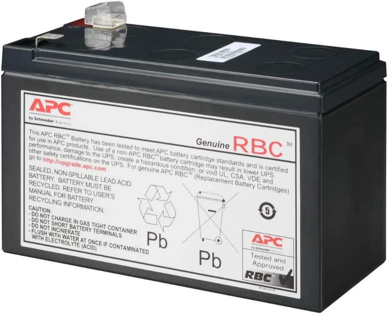 Alt view image 4 of 8 - APC UPS Battery Replacement, APCRBC158, for APC UPS Model BX1000M