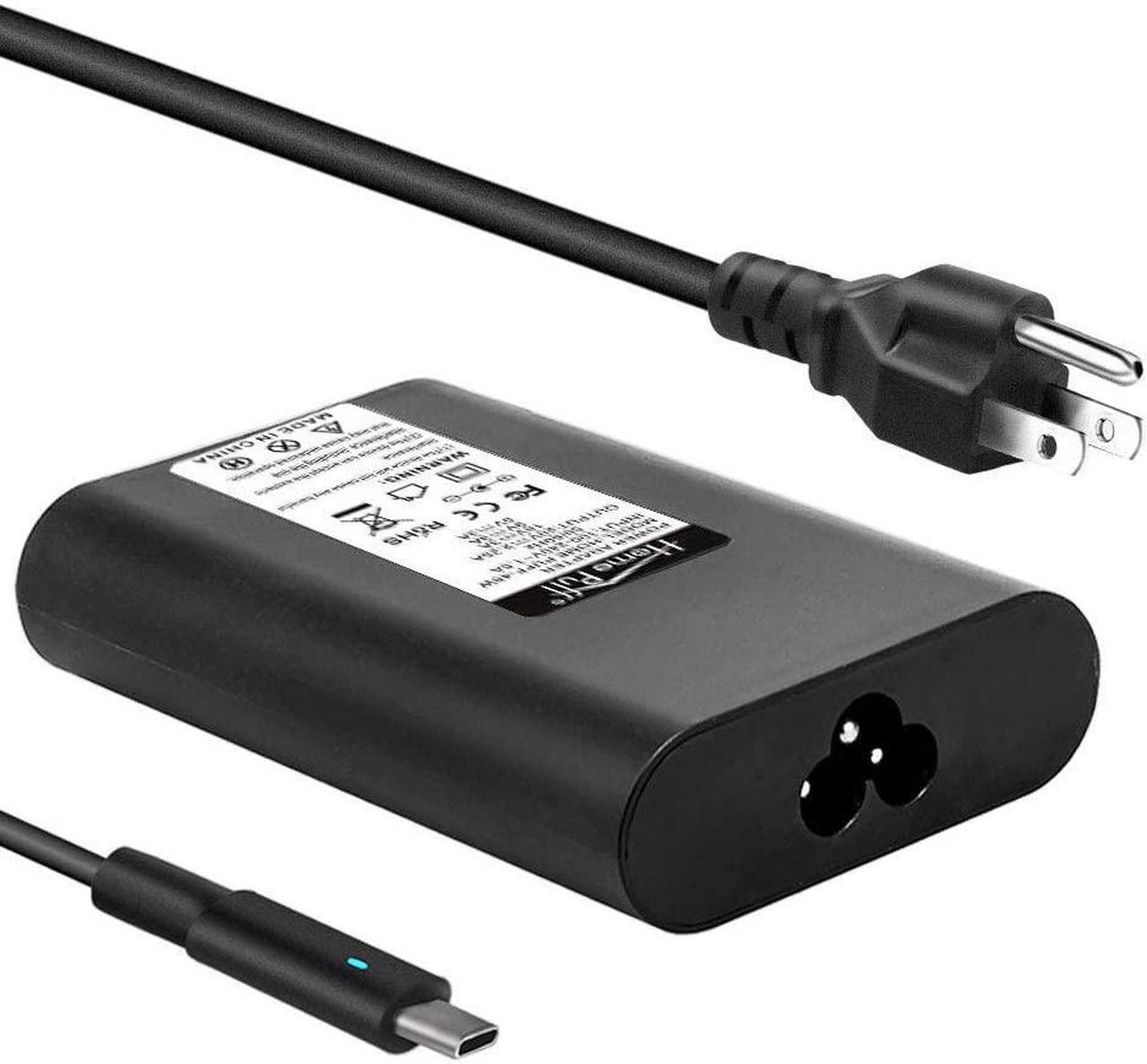 Main image of USB C 45W Laptop Power AC Adapter Charger Fit for Dell XPS 12 9250,13 9350 9370, Latitude 7370 7275 5285 5289, Compatible with MacBook, Asus, Acer, HP, Type C Power Supply.