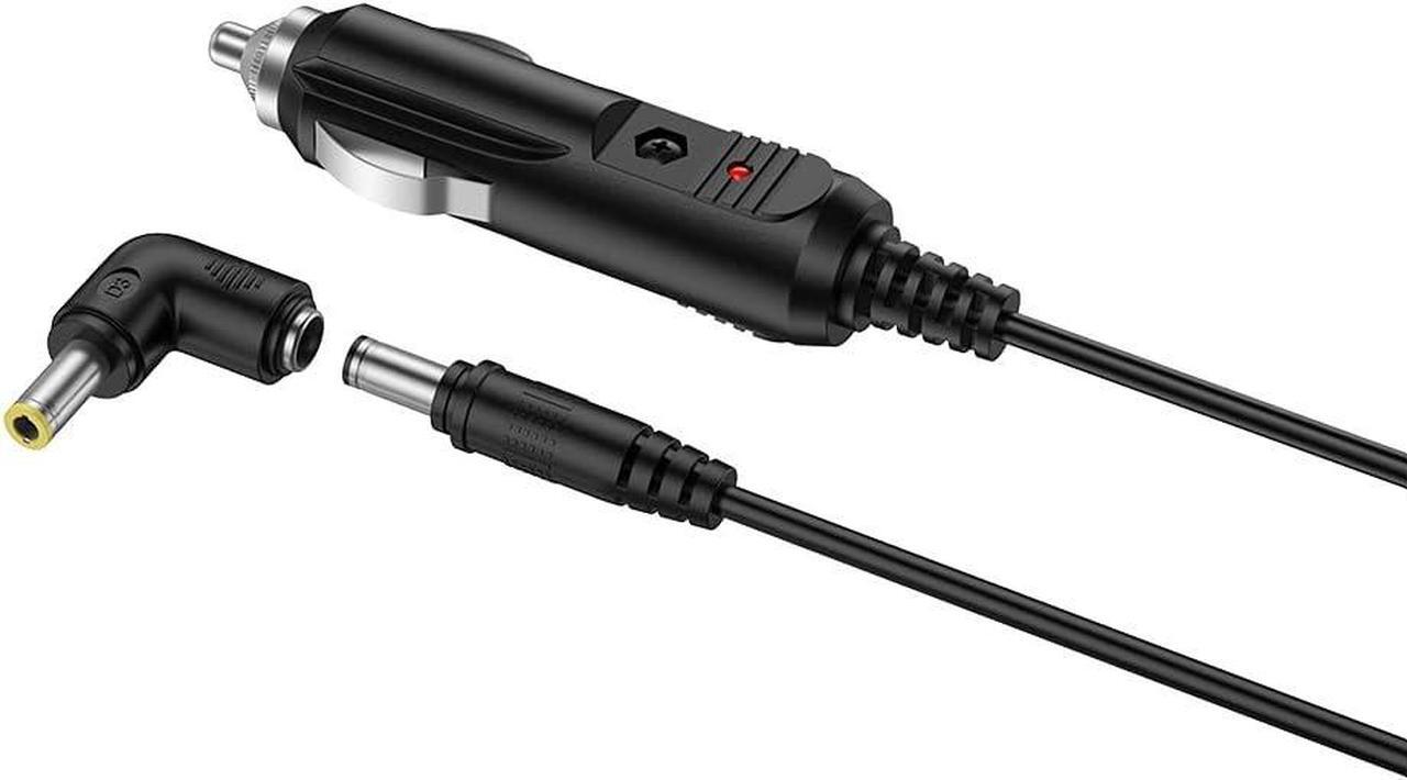 Alt view image 7 of 7 - LIANSUM DC 12V 2A Car Charger Universal Power Cord 5.5x2.1mm to Cigarette Lighter with 8 Connector for DVD Player, GPS, Bluetooth Speakers, Breast Pump, label maker, Camera, router, CD Player 5FTCable