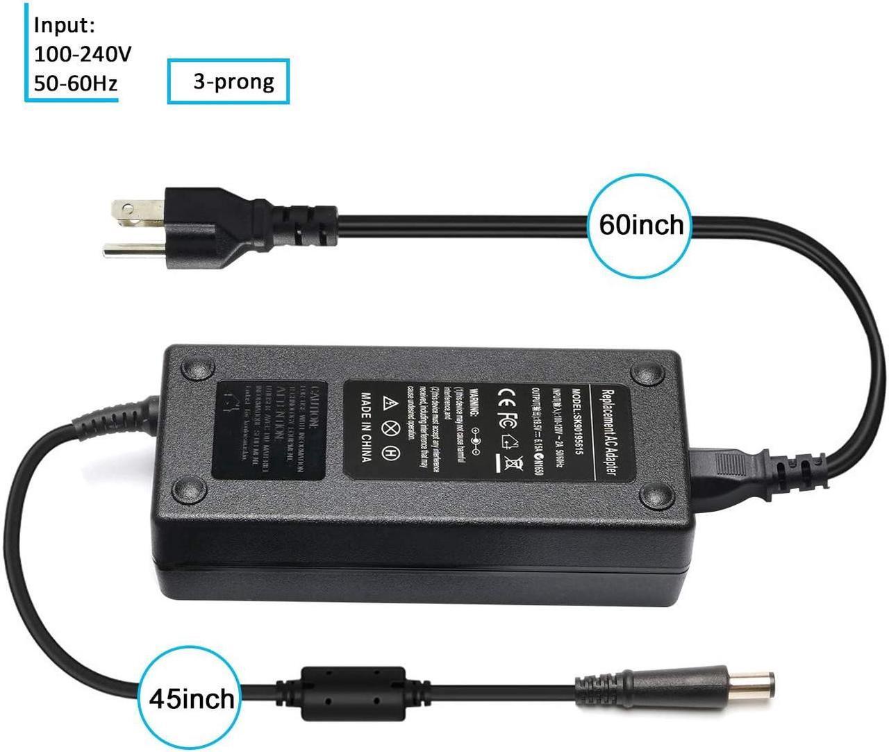 Alt view image 5 of 7 - 120W 19.5V 6.15A Laptop Adapter Charger Replace for HP Envy DV6 DV4 DV7 DV6-7300 DV4-5300 DV7-7000 DV7-7300 HP EliteBook 8460W 8560W ADP-120MH Power Supply Cord