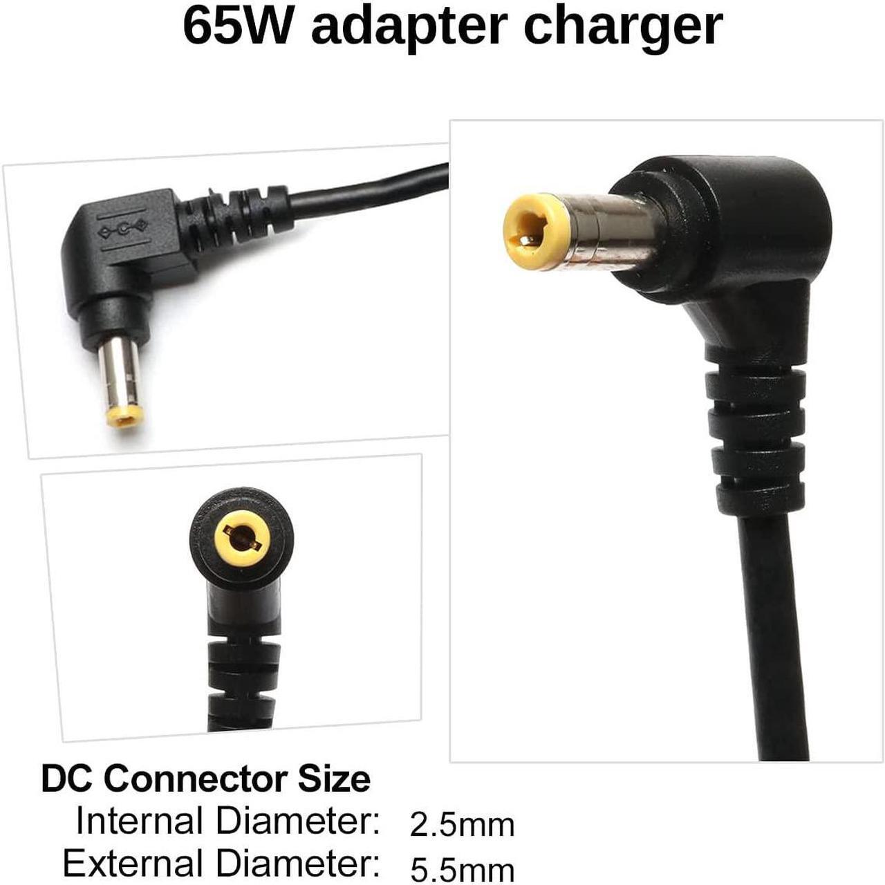 Alt view image 2 of 7 - 19V AC Adapter Power Cord Supply for HP Pavilion Monitor 22cwa 22bw 20xi 23cw 23xi 23xw 25es 25xw 25bw 25xi 27xw 27xi?Series Laptop