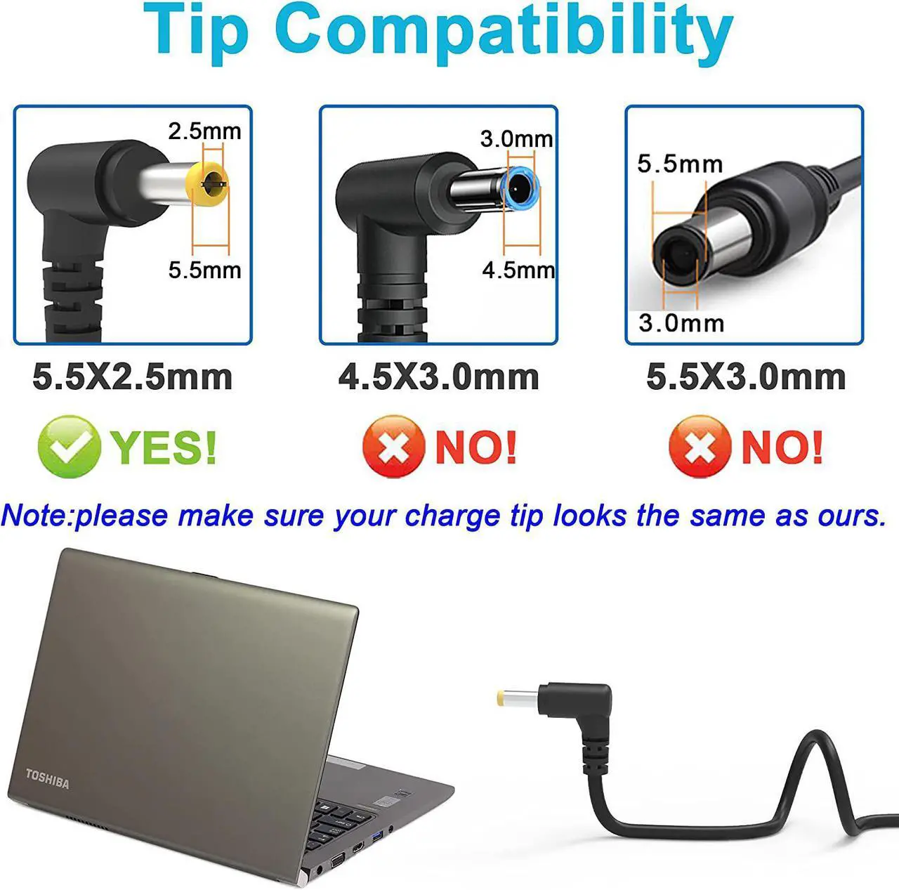 Alt view image 3 of 7 - 135W AC Charger AC Adapter for Acer Nitro 5 AN515-51 N18C3 N18C4 AN515-41 AN515-43 AN515-52 AN515-53 AN515-54 AN517-51 AN515-44-R99Q AN515-55-53AG AN515-55-52KW