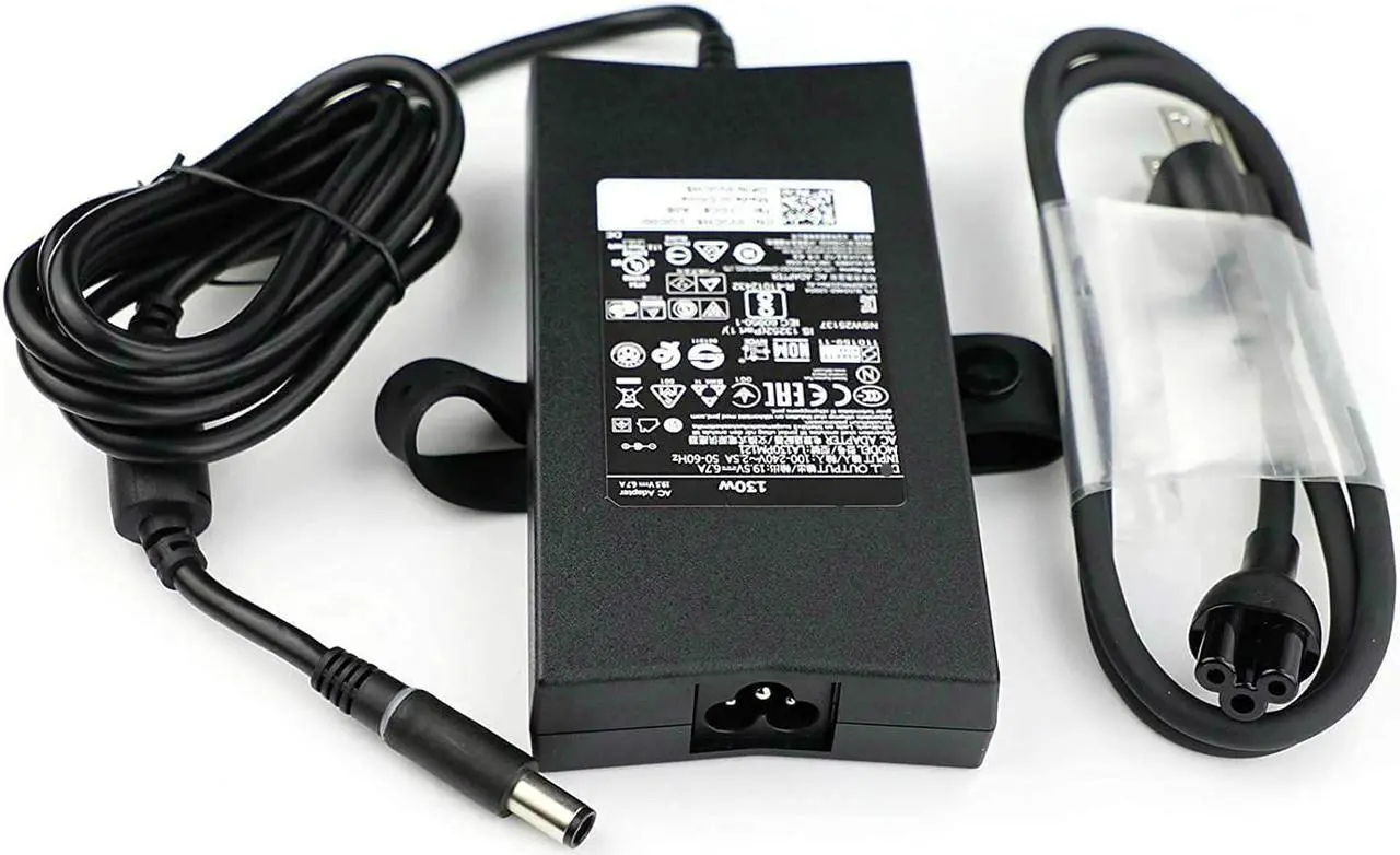 Alt view image 2 of 5 - New 130W AC Power Adapter Fit for Dell Inspiron 15 7000 7559 Latitude Pro2x Pro3x XPS 15(L502x) 17(L702x) Alienware 13 R2 Gaming Laptop,DA130PE1-00 JU012 CM161 PA-4E Laptop Charger