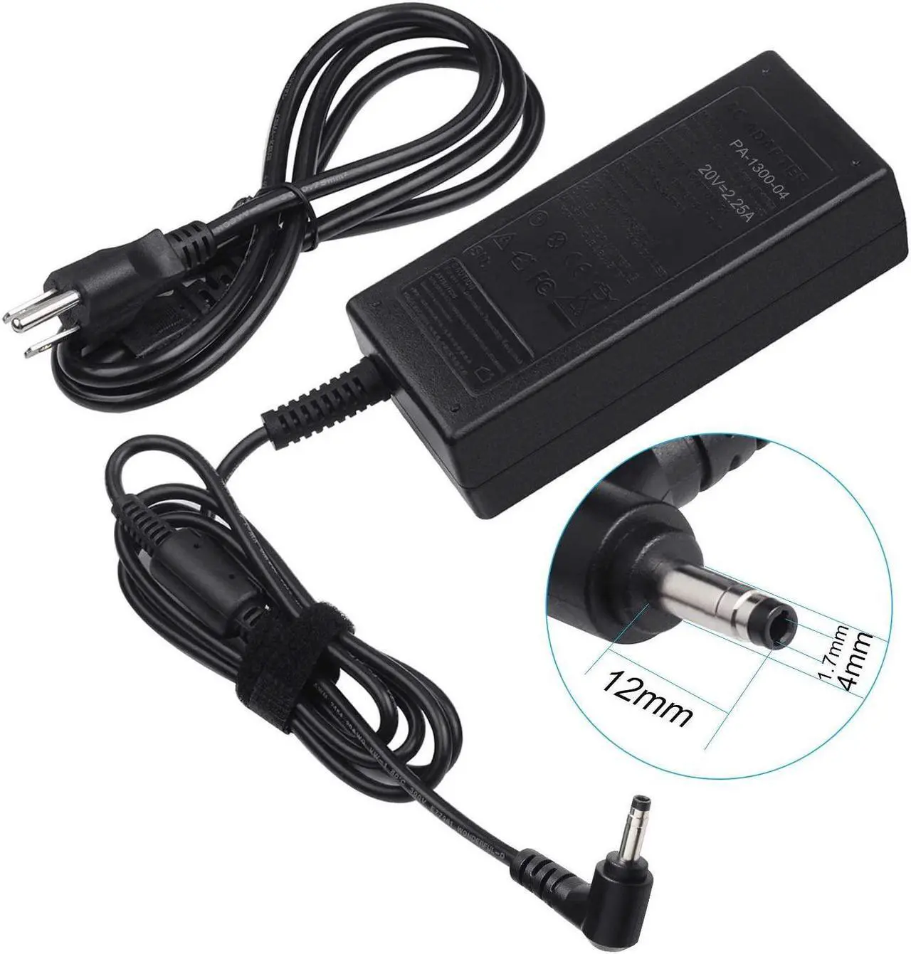Alt view image 3 of 7 - TREE.NB 45W AC Adapter Power Charger for Lenovo Yoga 710 11 14 15 Flex 4 1130 1470 Lenovo Ideapad 710 100 110 110s Laptop Power Supply Cord