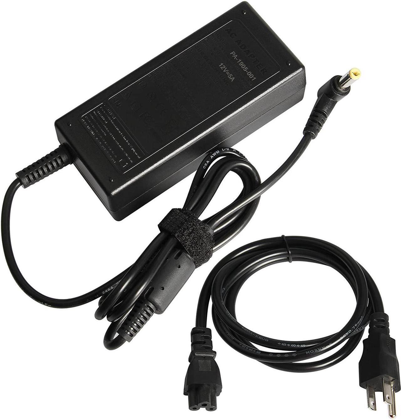 Main image of AC Doctor INC 12 Volt 5 Amp LCD Monitor Computer DC AC Adapter Charger Power Supply Cord 60W for Benq Hp Acer CTX Megavision Planar Sony Princeton Slimage