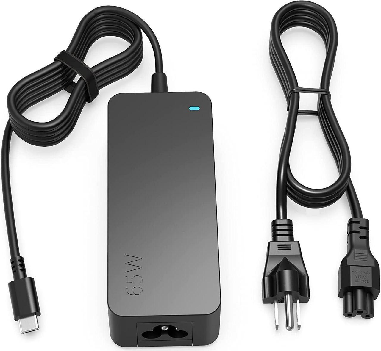 Alt view image 6 of 6 - 65W USB Type-C Laptop Charger Fit for Lenovo ThinkPad T480 T480S T580 T580S E480 E580 E485 E585 L480 L580 X280 Power Cord Supply AC Adapter