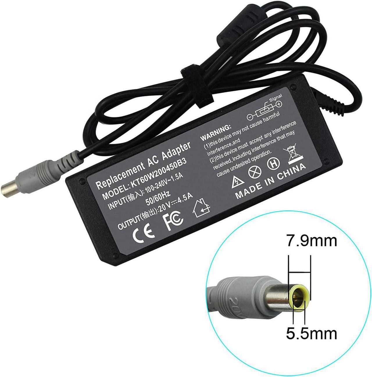 Alt view image 2 of 6 - Shareway 90W 65W Replacement Power Supply for Lenovo Thinkpad T400 T410 T420 T430 T430u W500 Twist S230u 42T4422 42T4423 40Y7657 40Y7699 [7.9mm5.5mm]