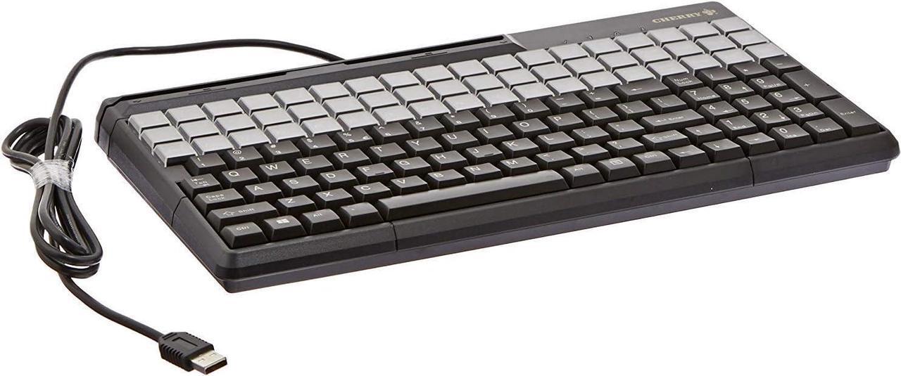 Main image of Cherry G86-61410EUADAA G86-61410 SPOS Multifunctional Compact USB Keyboard SPOS QWERTY with MSR123 USB 135-KEY US 135 PROG54 RELEG IP54 - Color Black