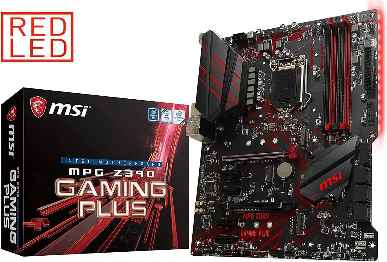 Alt view image 4 of 11 - MSI MPG Z390 Gaming Plus LGA1151 M.2 USB 3.1 Gen 2 DDR4 ATX - Motherboard Only