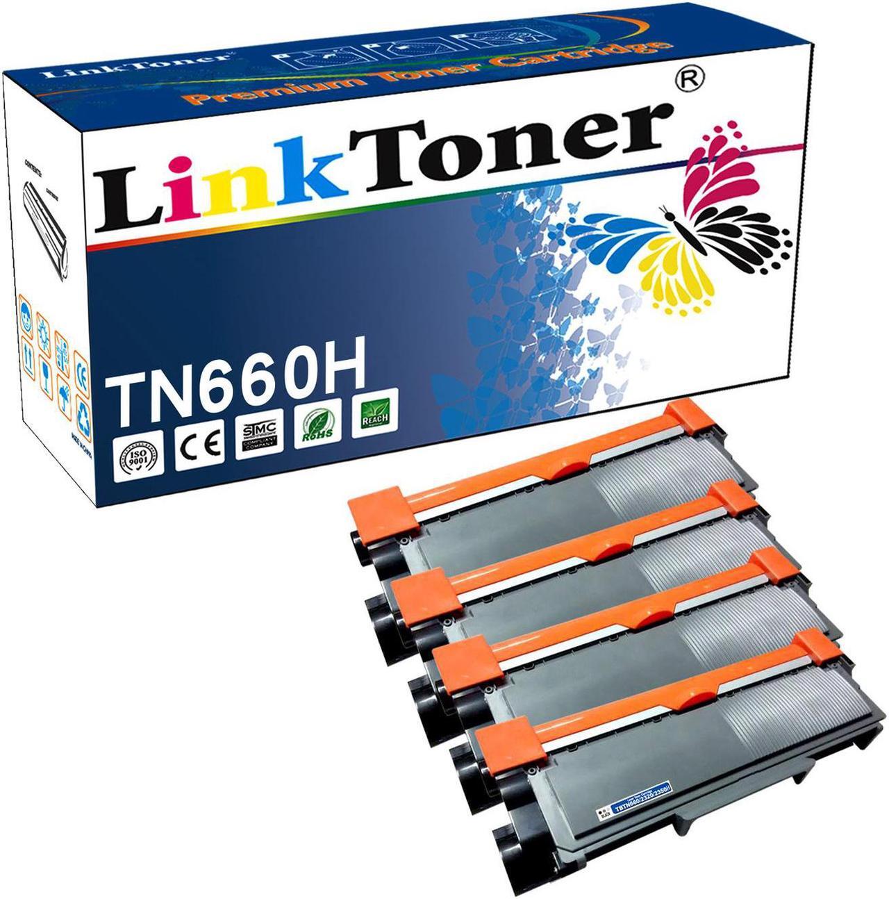 Main image of LinkToner Compatible Toner Cartridge Replacement for Brother TN630 & TN660 BK 4 Pack Laser Photo Printer DCP-L2520D, DCP-L2520DW, DCP-L2540DN, DCP-L2540DW, DCP-L2560DW, HL-L2300D, HL-L2305W, HL-L2315D
