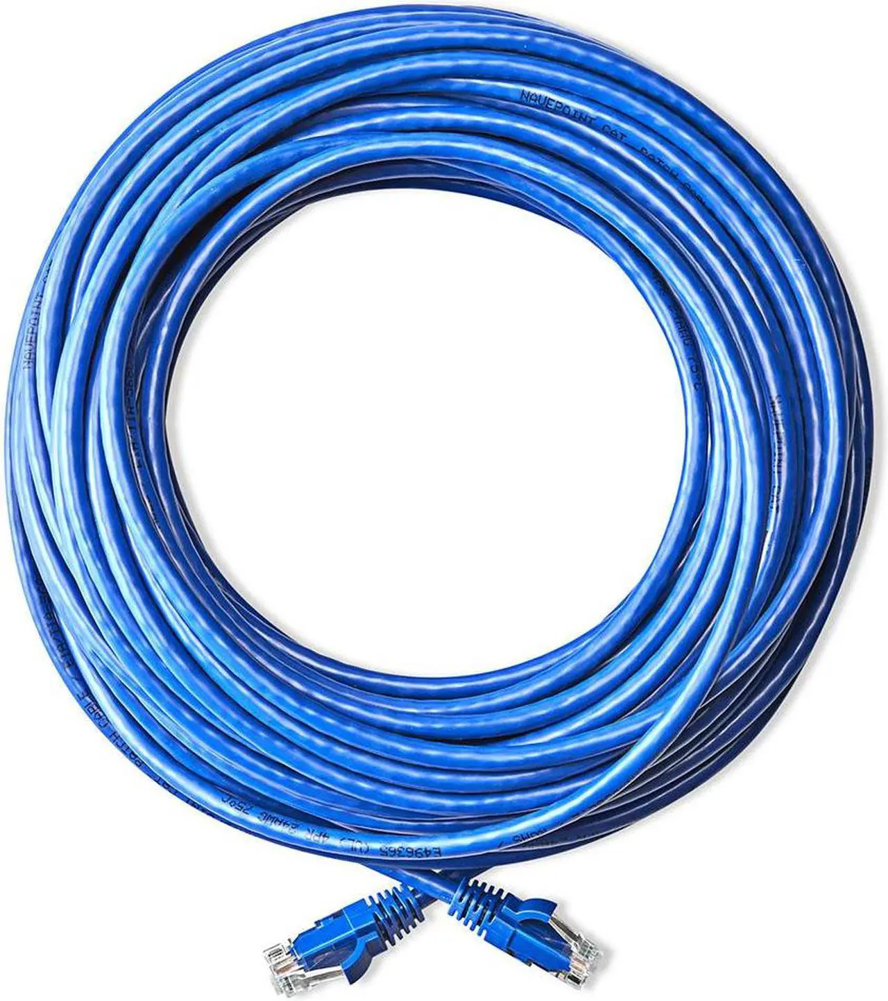Alt view image 3 of 4 - NavePoint Cat5e UTP Ethernet Network Patch Cable UL Listed, 75 FT., 1 Gbps, Blue