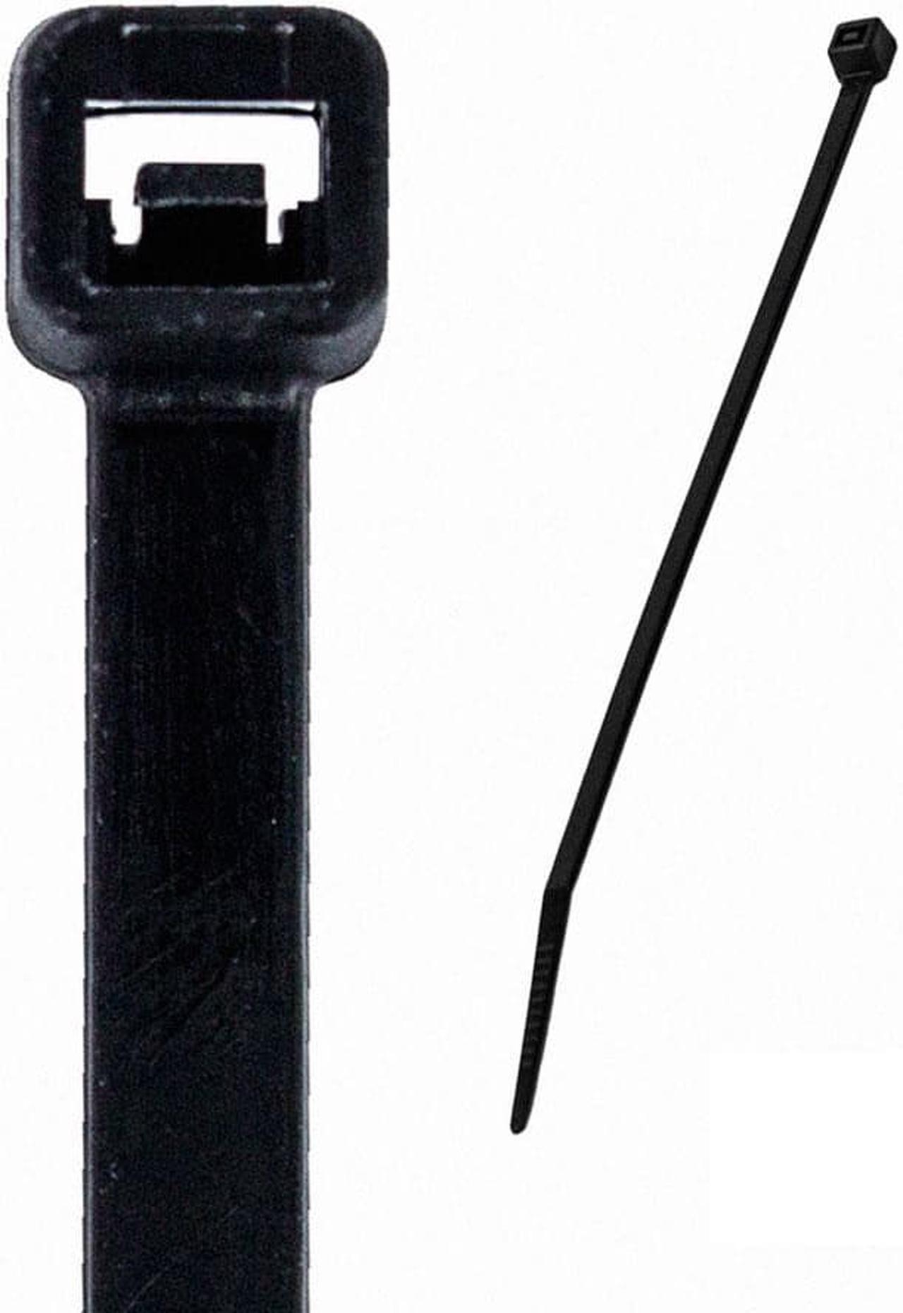 Main image of NavePoint 12 Inch Nylon UV Resistant Cable Wire Zip Tie 120 lbs - Black 500 Pack Lot Pcs Qty