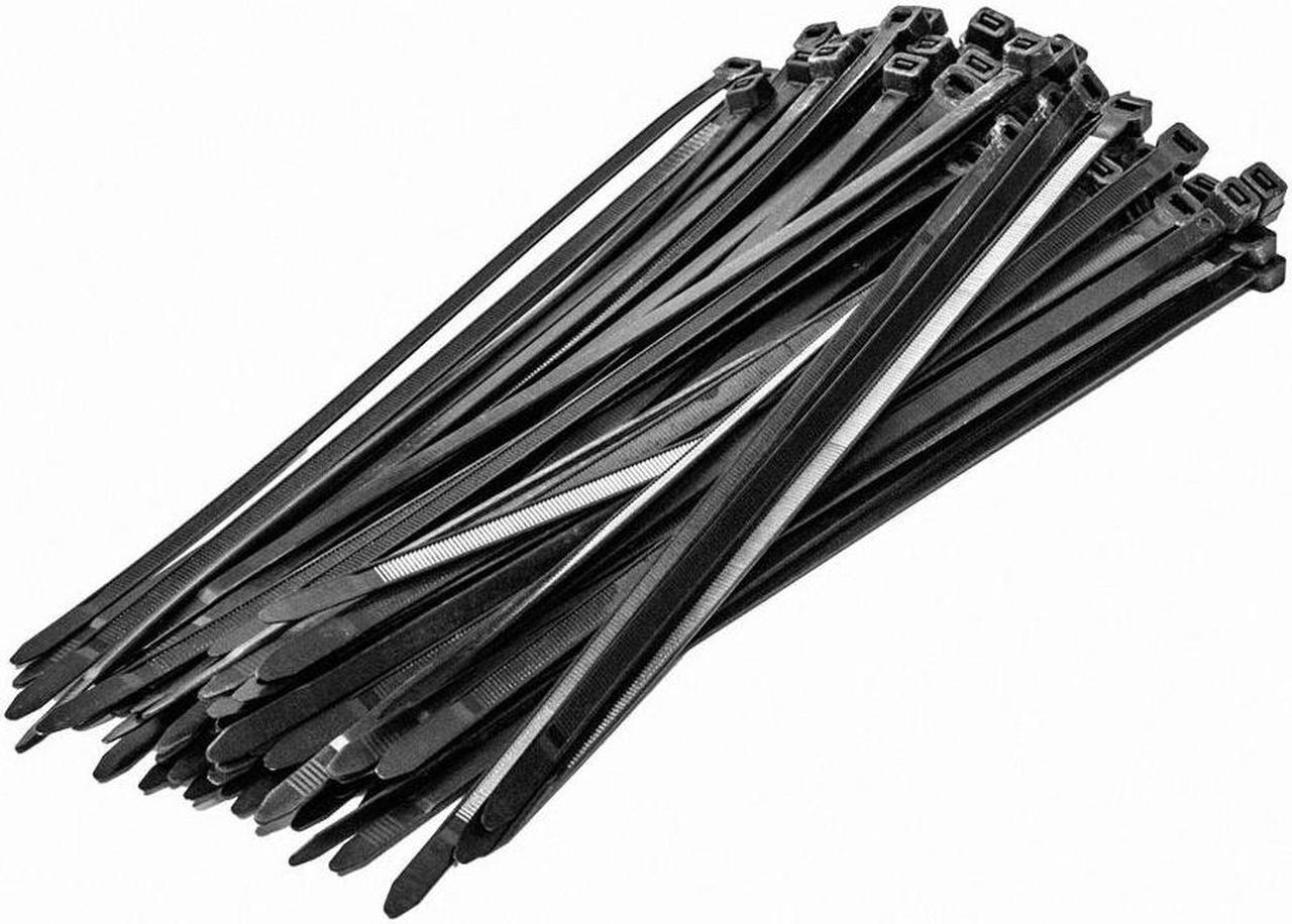 Alt view image 3 of 4 - NavePoint 12 Inch Nylon UV Resistant Cable Wire Zip Tie 120 lbs - Black 500 Pack Lot Pcs Qty