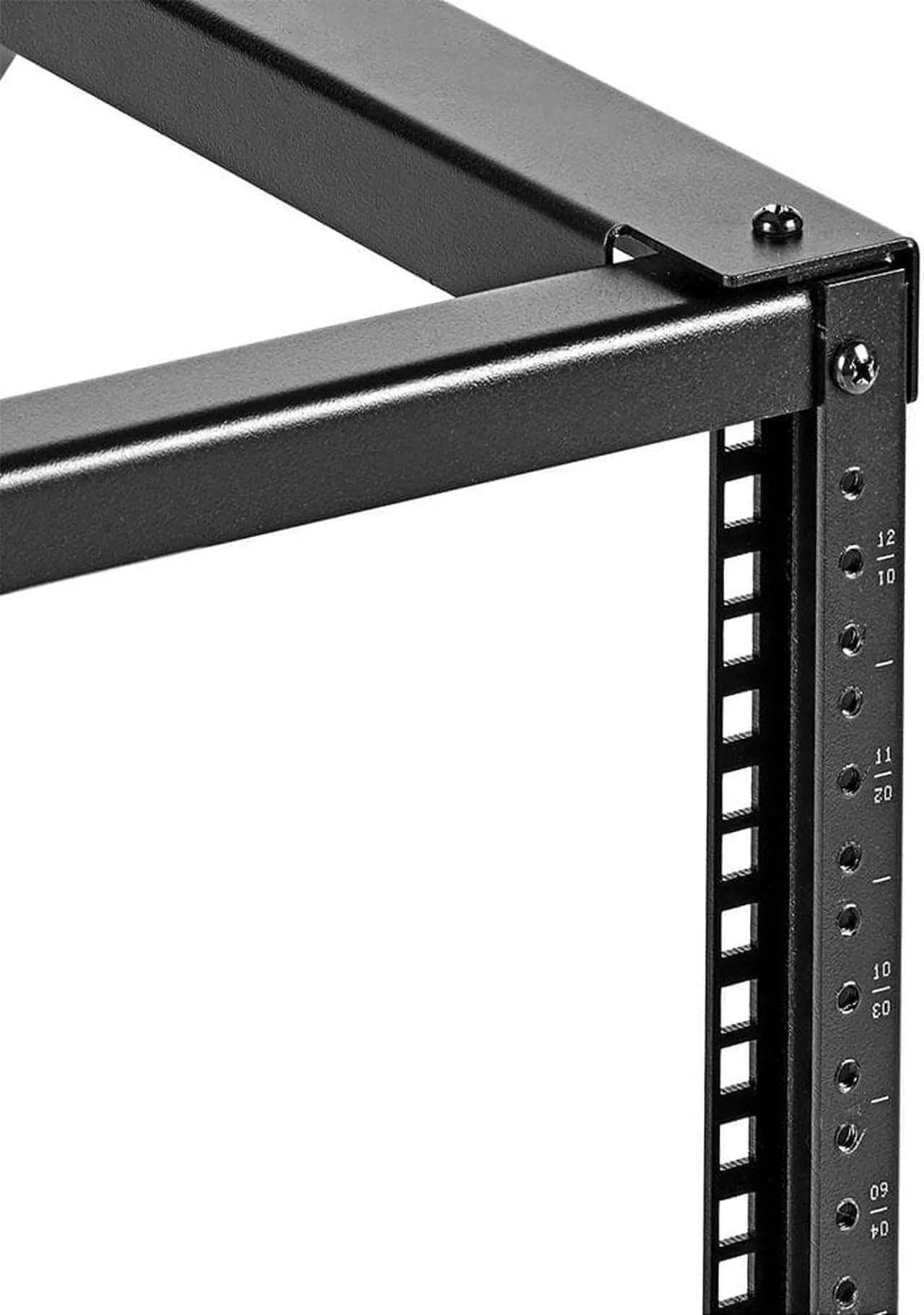 Alt view image 2 of 4 - NavePoint 9U Wall-Mount Open Frame Network Equipment Rack, 24.81 Inch Depth, AV Rack, Home Network, 19" Rack-Mount Equipment, Includes Built-In Cable Management Slots, Server Rack, Steel, Black