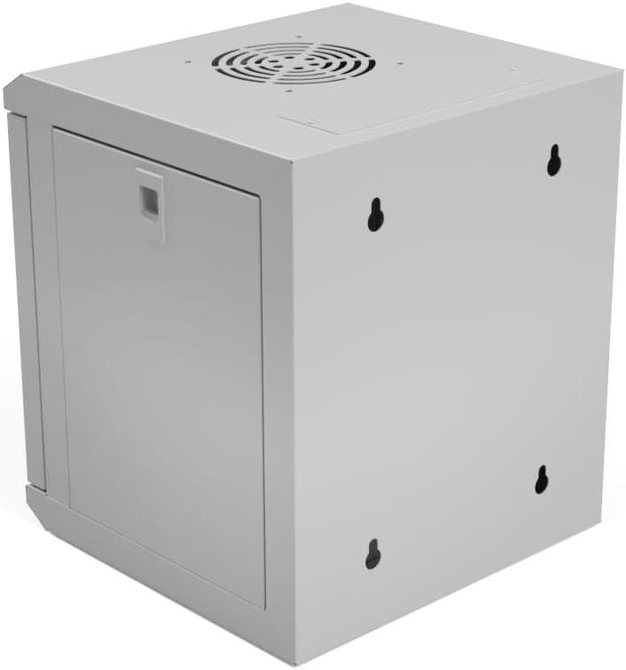 Alt view image 4 of 4 - NavePoint 11.8 in Wall Mount Network Cabinet, 6U, Perforated, Gray