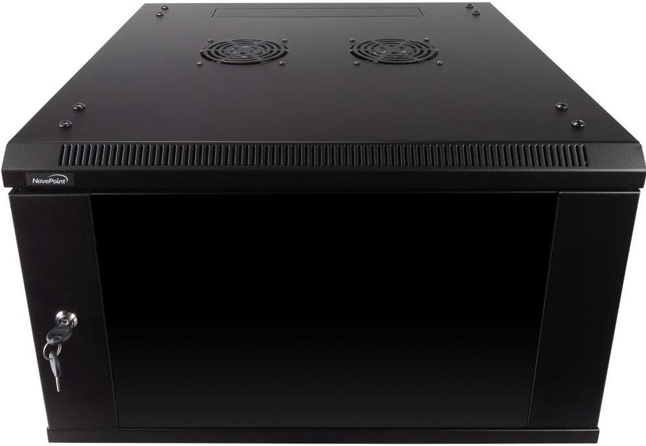 Navepoint 6U Wallmount Networking Cabinet 600mm Depth With Fans ...