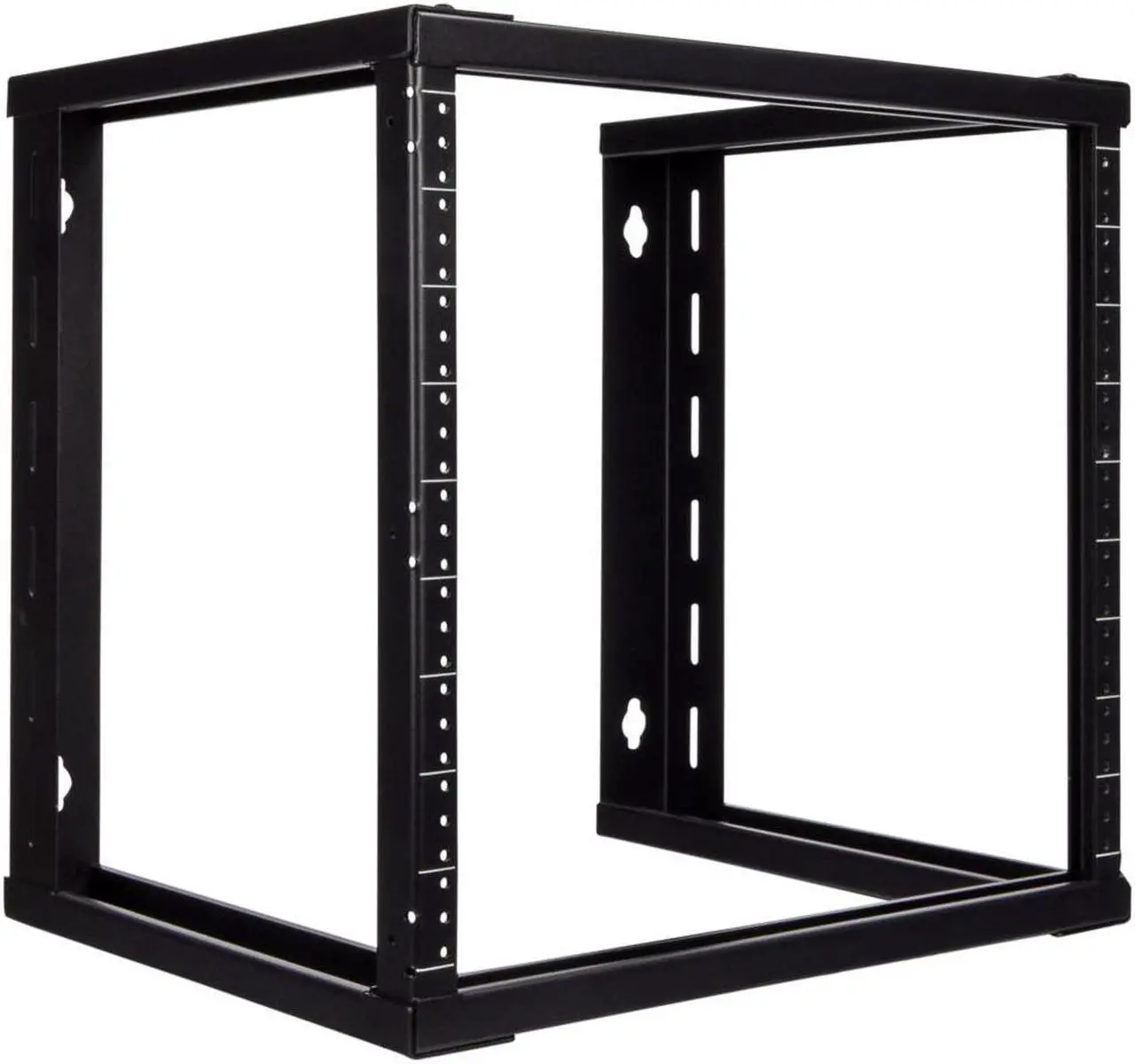Main image of NavePoint 9U Wall Mount Open Frame 19" Server Equipment Rack Threaded 16 inch depth Black
