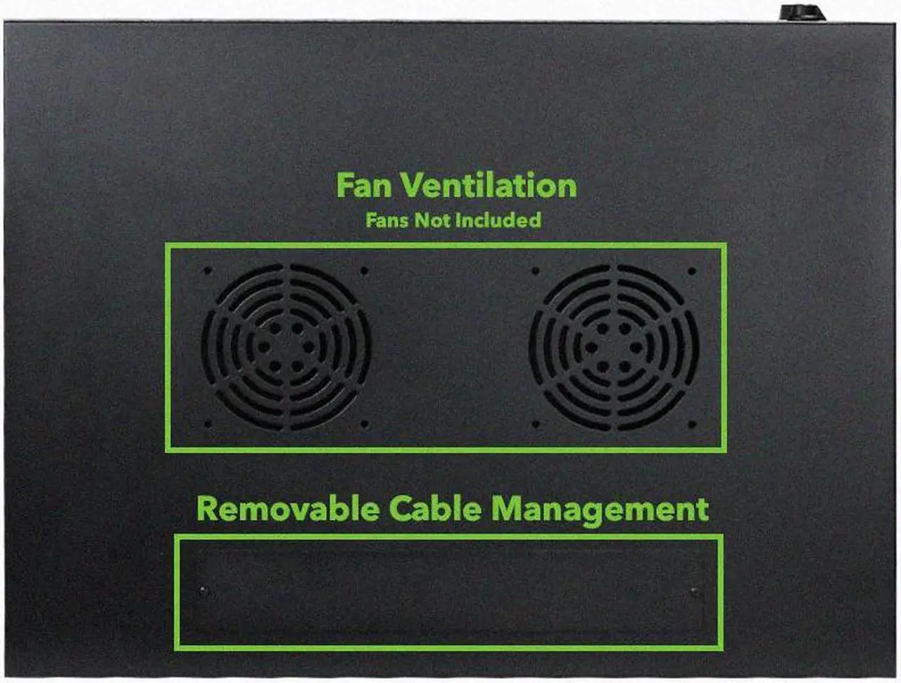 Alt view image 4 of 6 - NavePoint 9U Wall Mount Rack Enclosure Server Cabinet 16.5" Deep, Switch-Depth Perforated Door Lock