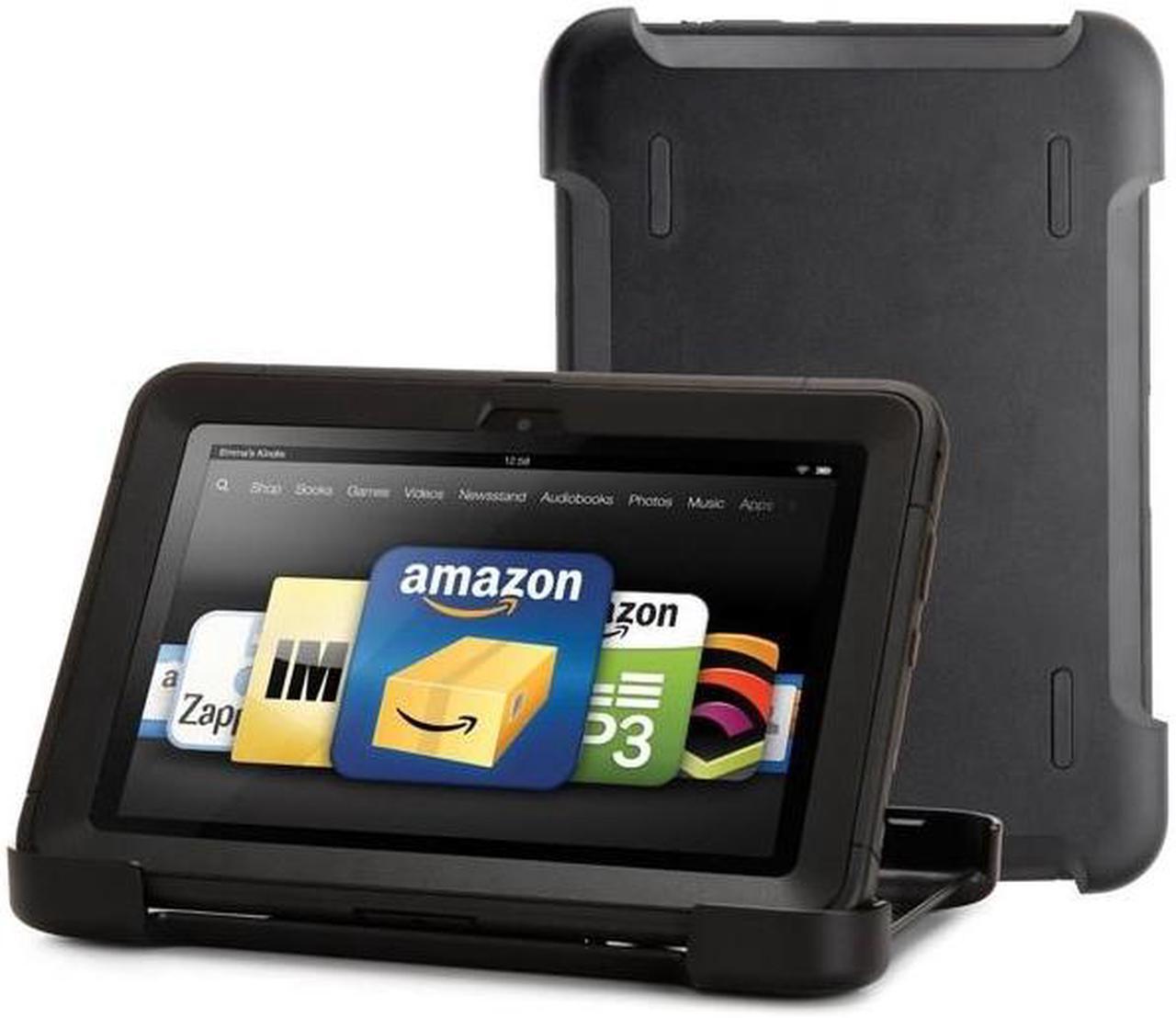 Alt view image 3 of 11 - OtterBox Defender Series Protective Case for Kindle Fire HD 8.9", Black (with built-in screen protection)