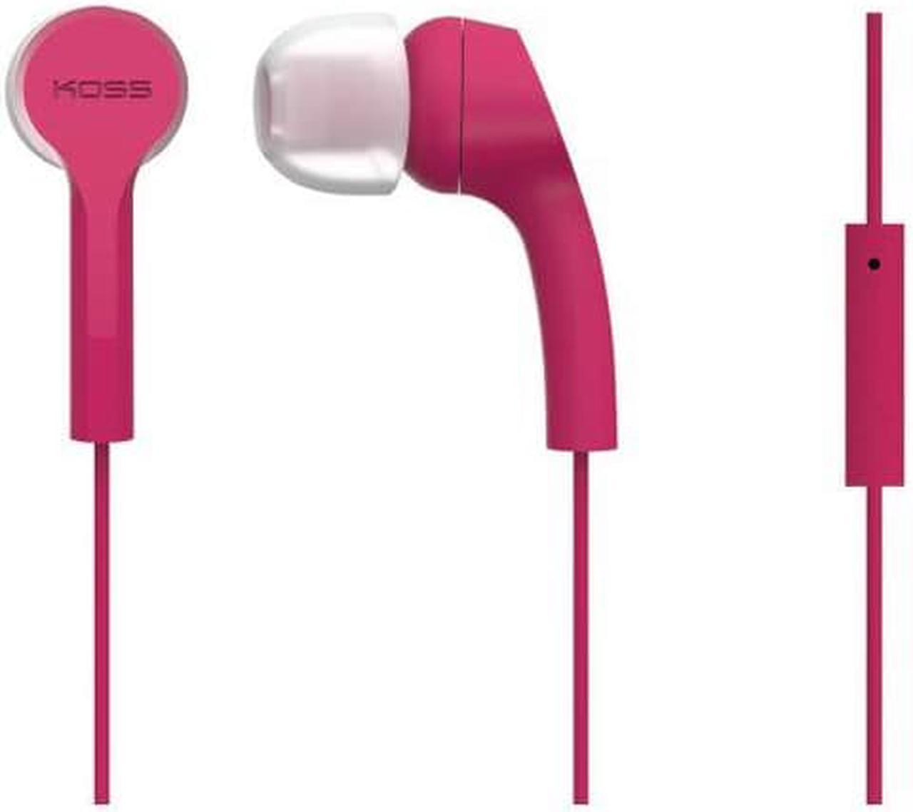 KOSS Pink 189618 In Ear Bud with Mic