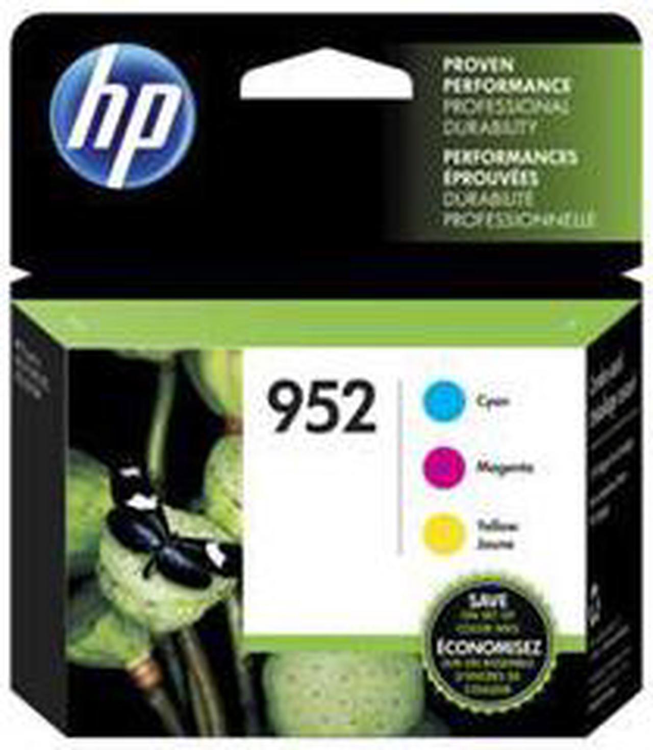 HP 952 Cyan, Magenta & Yellow Original Ink Cartridges, 3/Pack (N9K27AN)