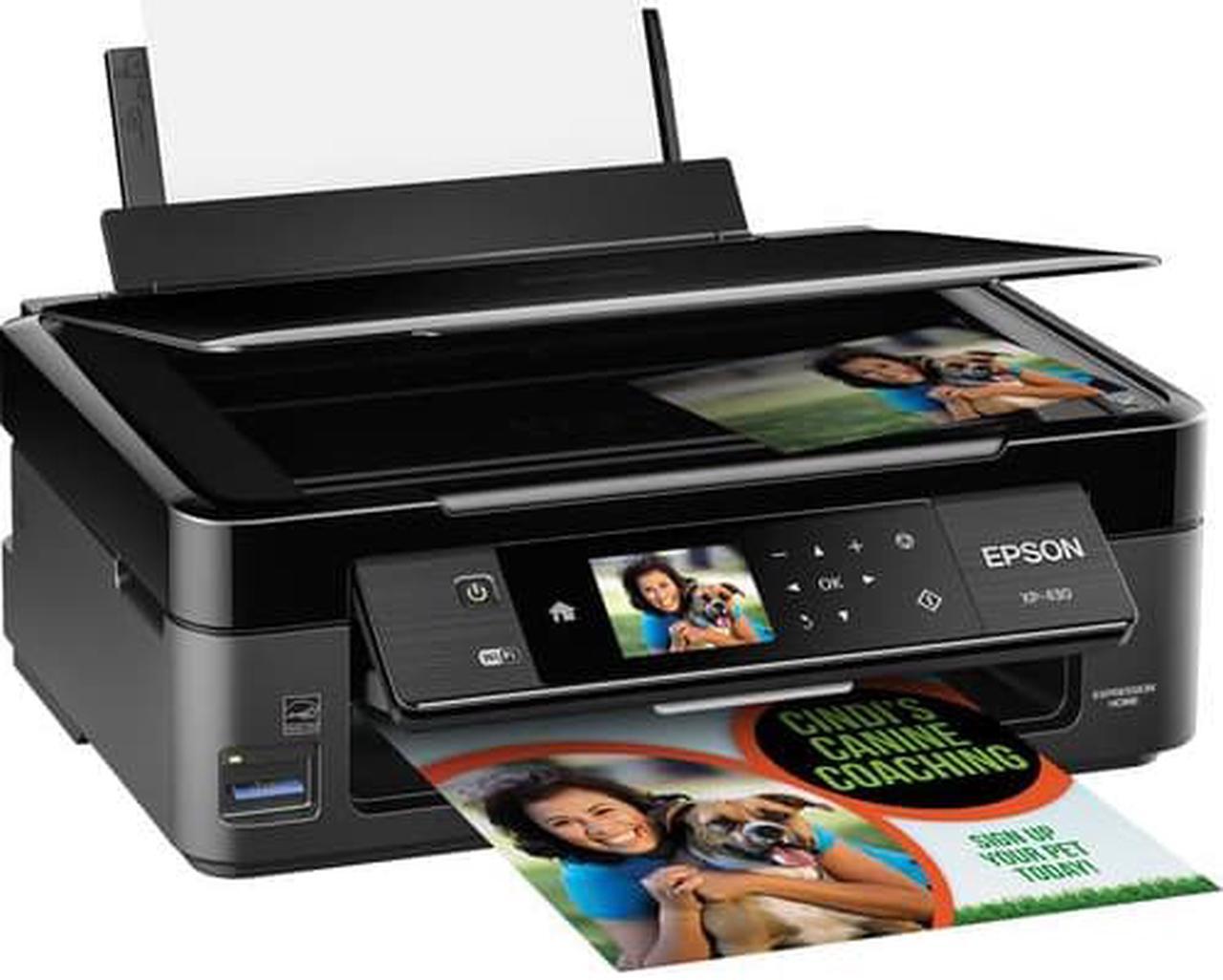 Alt view image 3 of 19 - EPSON Expression XP-430 (C11CE59201) 5760 dpi x 1440 dpi wireless/USB color Inkjet MFP Printer