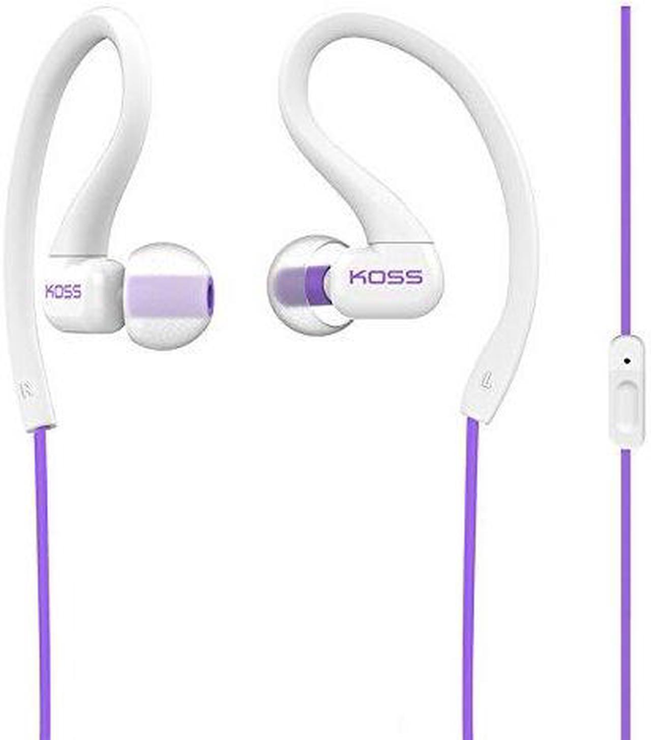 Koss KSC32i V Sport Clip Headphones, Violet