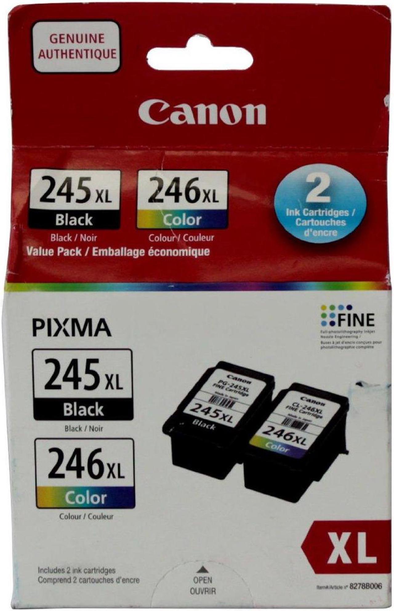 Canon PG-245XL/CL-246XL Ink Cartridge Black/Color Value Pack, 8278B006