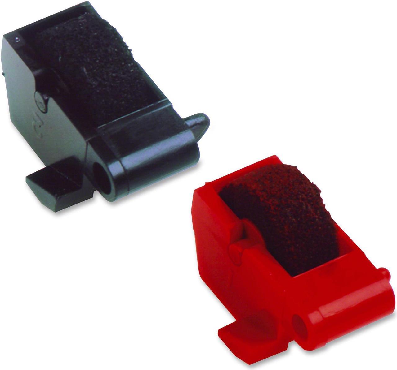 Dataproducts R14772 Compatible Ink Rollers For Canon-Sharp Calculators- Black-Red- Two Per Pack