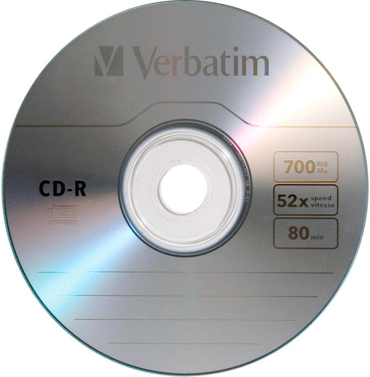 VERBATIM CD-R - 700 MB - 80MIN - 52X - STORAGE MEDIA