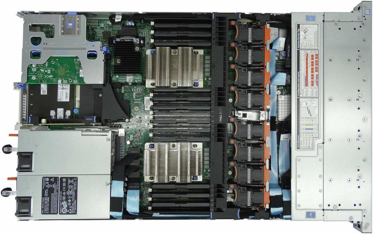 Alt view image 3 of 3 - Dell EMC PowerEdge R640 8x NVMe, 2x Gold 6230 2.1GHz 20-Core CPU, 256GB 2666MHz DDR4 RAM, H330, 10x Tray, 4x 1GbE