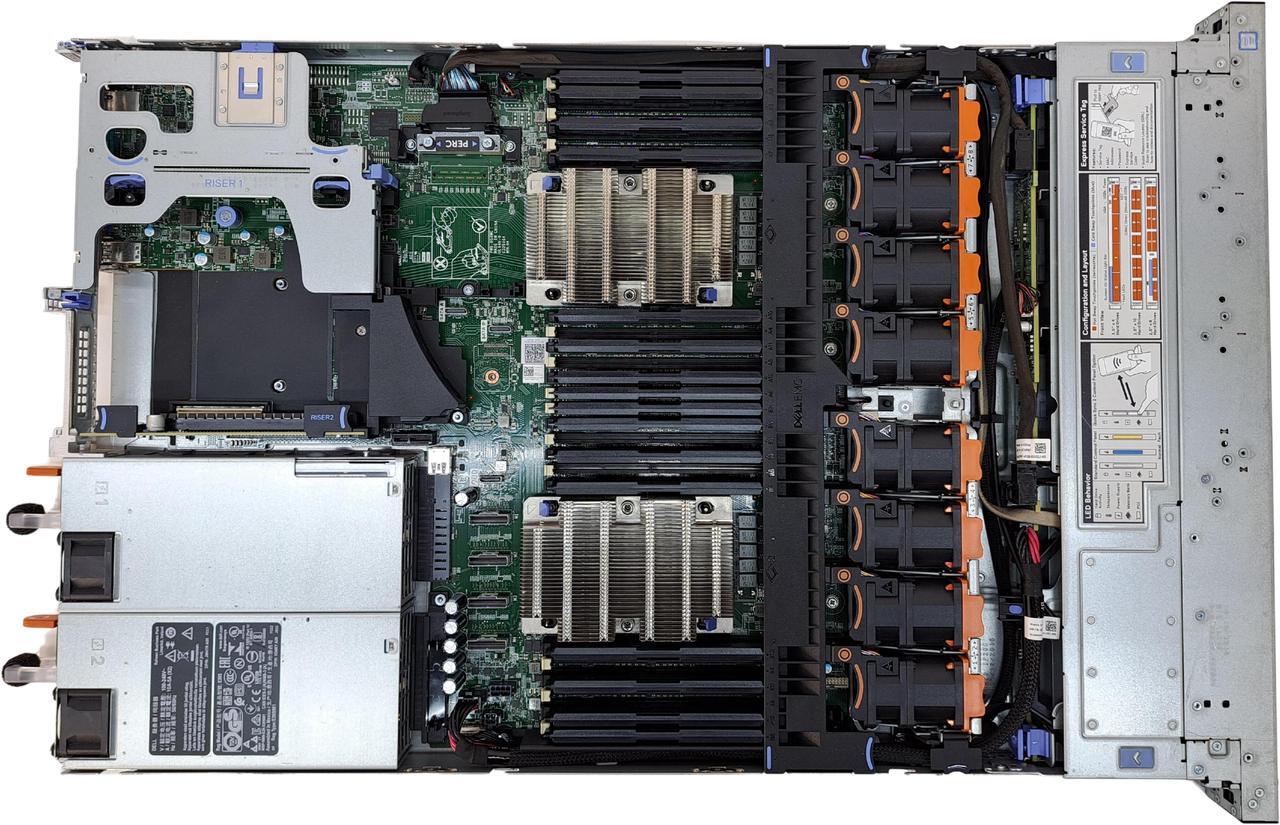 Alt view image 3 of 3 - Dell EMC PowerEdge R640 8 Bay SFF, 2x Gold 6154 3GHz 18-Core CPU, 256GB DDR4 RAM, H730pm, 2x 1.92TB 12G SAS SSD, 4x 1GbE
