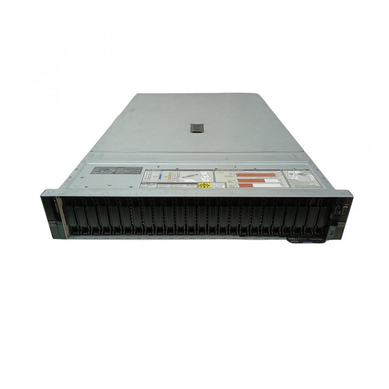 Main image of Dell PowerEdge R7525 24 SFF NVMe, 2x 7763 2.45GHz 64-Core CPU, 256GB 2933MHz DDR4 RAM, H755nv, 24x 7.68TB NVMe SSD, 2x 25GbE OCP 3.0, Rails, 90 Days Warranty